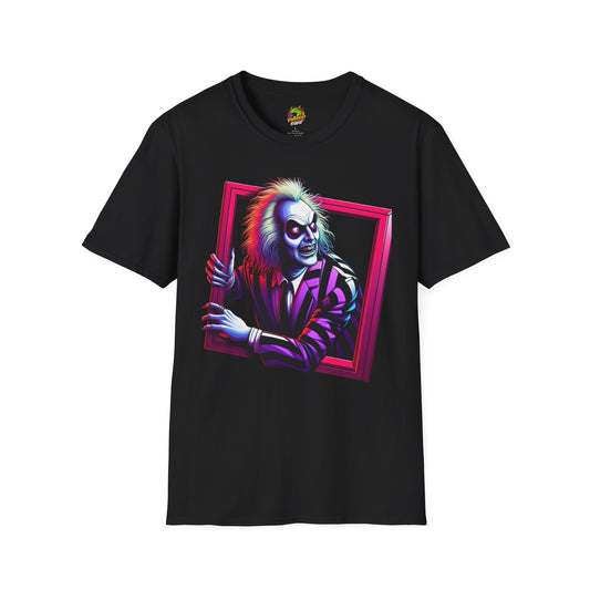 Beetlejuice Shirt | Classic Beetlejuice Tee | Creepy Beetlejuice Tee | Beetlejuice Movie Merch - High Quality Image