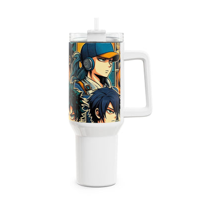 and - Stanley Comics Themed Tumbler | Anime and Geek Drinkware | Colorful Cartoon Tumbler - custom-made. limited stock. Order yours now and stand out with this exclusive piece!