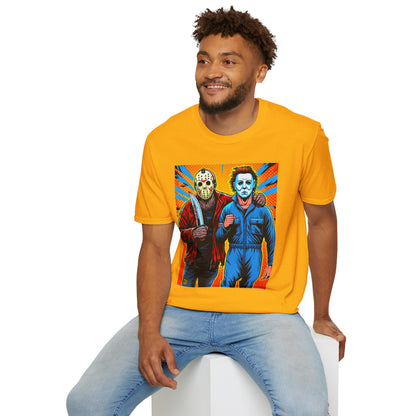 Halloween - Jason Voorhees & Michael Myers Shirt | Funny Halloween Horror Tee - premium material. limited stock. Order yours now and stand out with this exclusive piece!