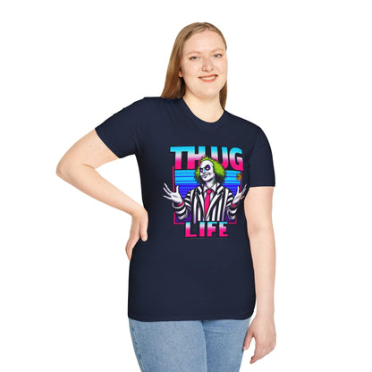 Beetlejuice - Beetlejuice Shirt | Spooky Thug Life Tee | Halloween Beetlejuice Graphic Shirt for Men & Women - custom-made. perfect gift idea. Order yours now and stand out with this exclusive piece!