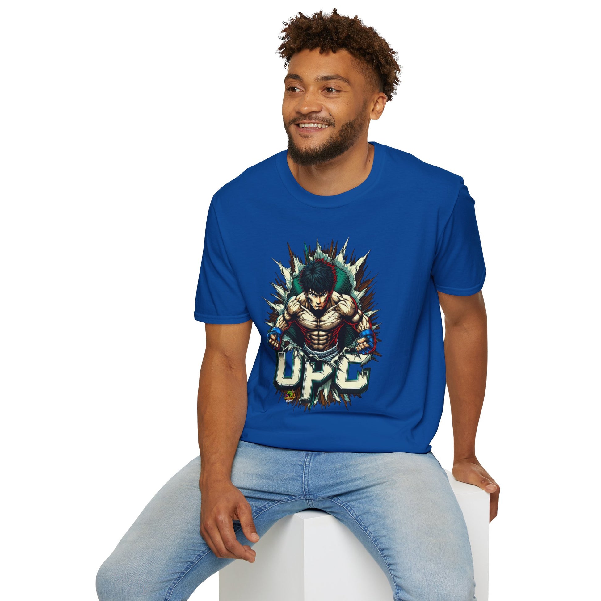 Michael Myers inspired design - UFC T Shirt | Unleash Fierce Confidence | UFC Tee for Gym and Anime Enthusiasts - limited edition. spooky season t-shirt with unique flair. Order yours now and stand out with this exclusive piece!