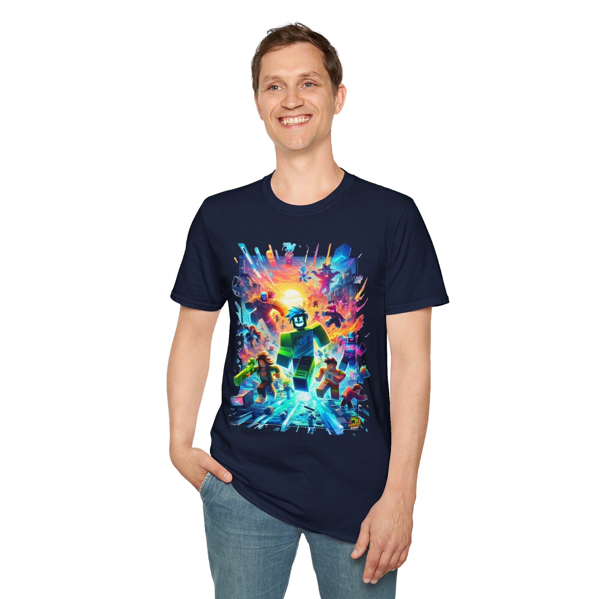 Graphic - Trendy Roblox T-Shirt for Boys & Girls | Roblox Kids Clothing | Roblox Adventure Graphic Tee | Cool Gift for Roblox Fans - premium material. limited stock. Order yours now and stand out with this exclusive piece!