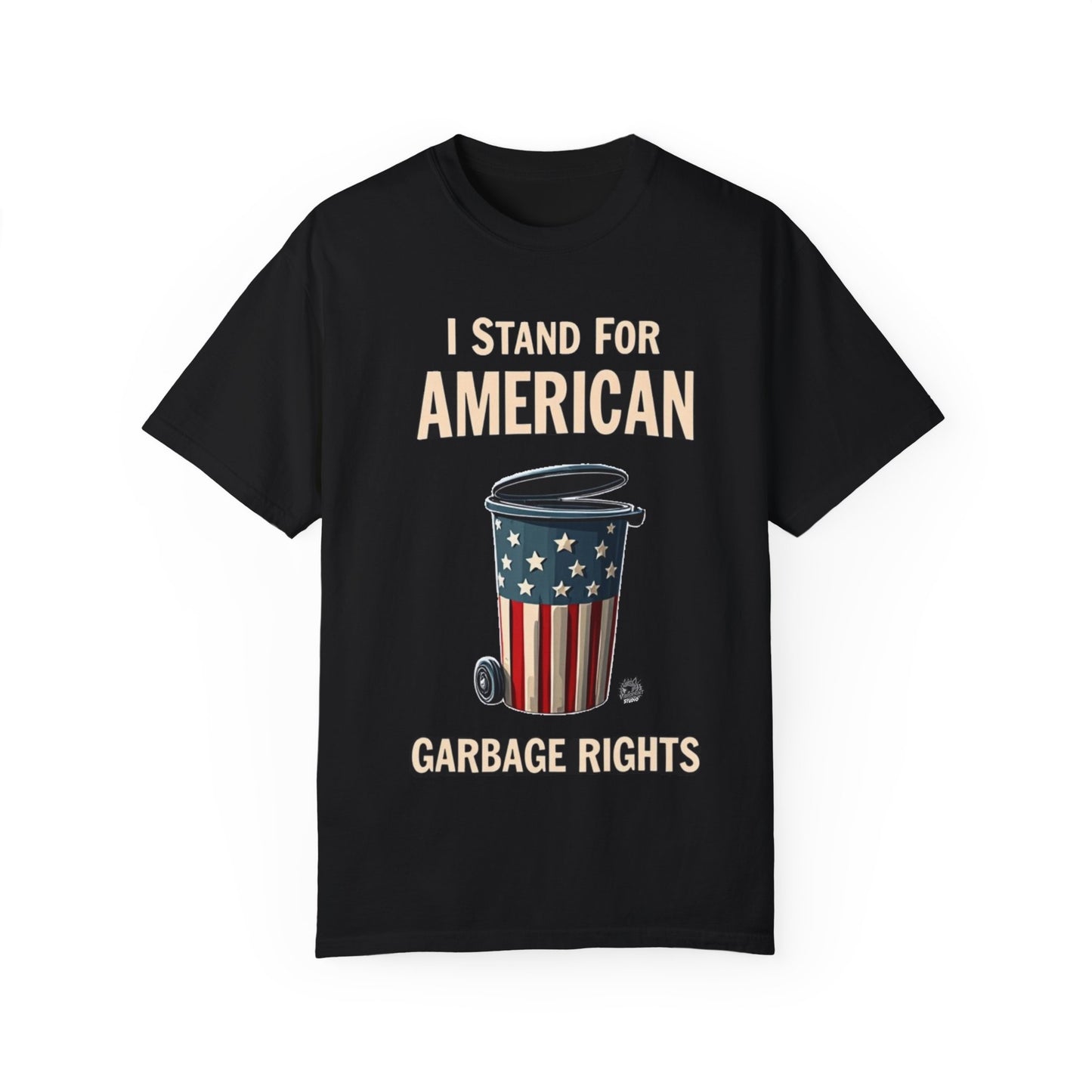 Garbage Rights T-Shirt - Patriotic Statement Trump Campaign Tee, Stand for Freedom and Humor - High Quality Image