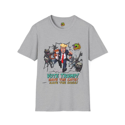 Cat - They're Eating the Dogs Shirt | Funny Cat and Dog Political Tee | Trump Election Satire T-Shirt - premium material. limited stock. Order yours now and stand out with this exclusive piece!