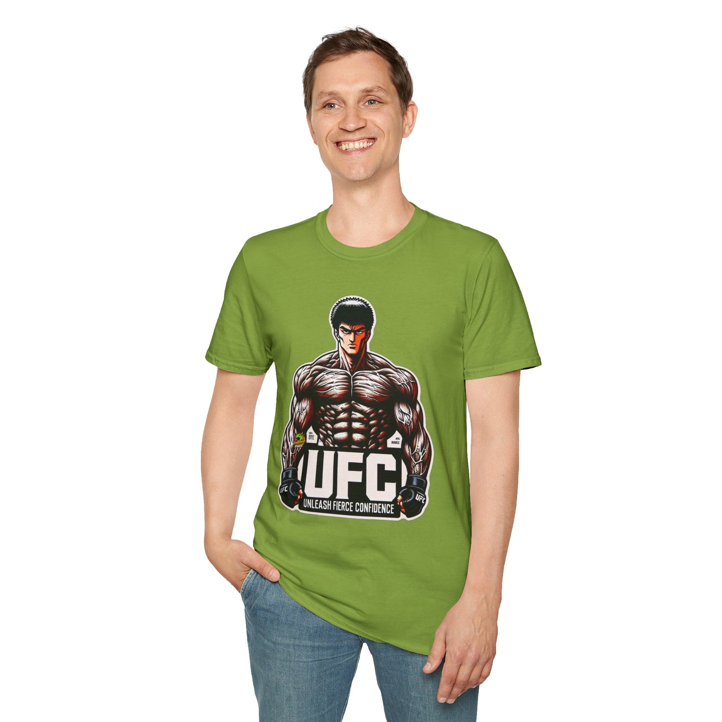 UFC T Shirt | Unleash Fierce Confidence | UFC Tee with Baki Anime Inspiration for Athletes