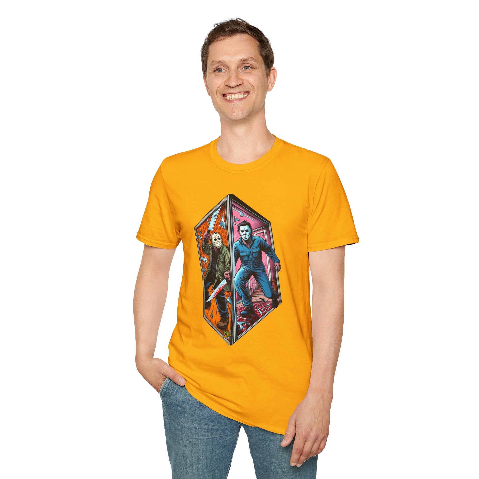 Jason - Jason & Michael Myers Funny Halloween Shirt | Vintage Horror Tee - premium material. perfect gift idea. Order yours now and stand out with this exclusive piece!