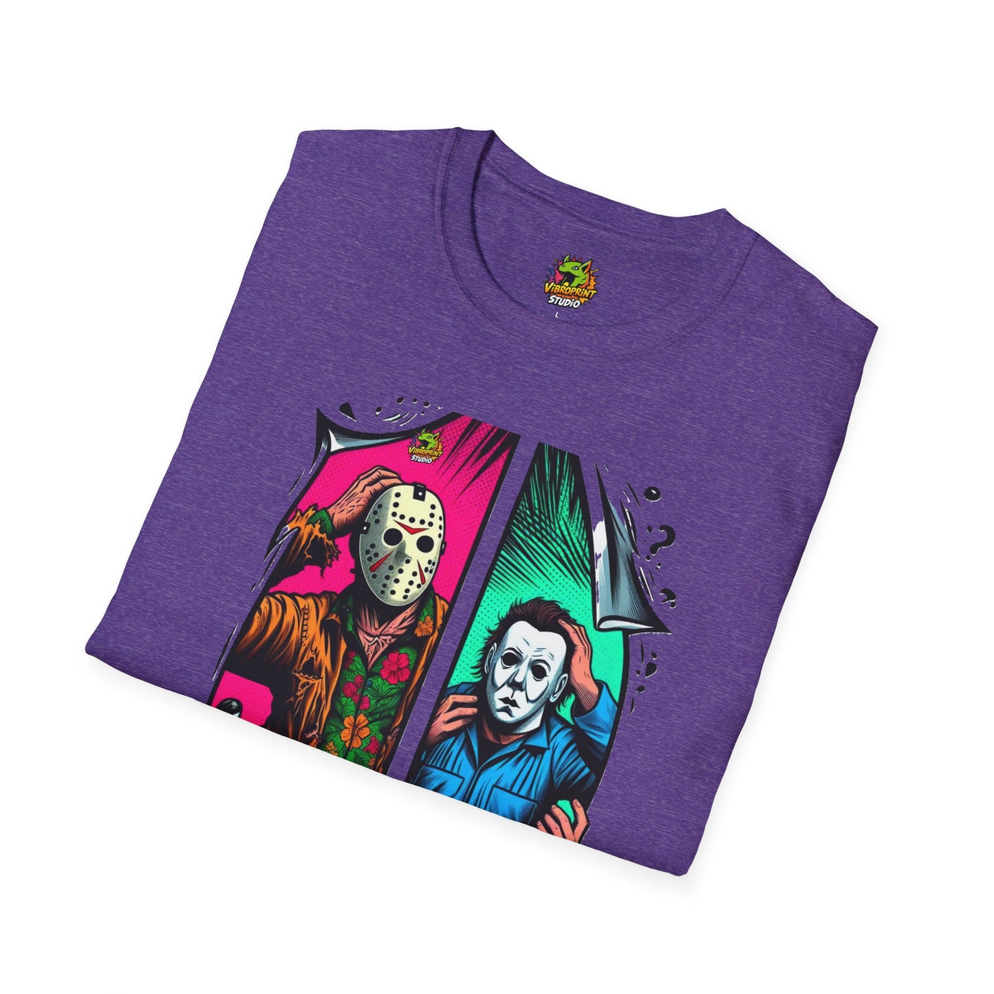 Halloween graphic tee - Michael Myers Vintage Shirt | Jason Voorhees Funny Picnic Scene Tee - spooky season. spooky season t-shirt with unique flair. Order yours now and stand out with this exclusive piece!