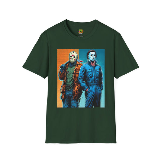 Michael Myers Vintage Shirt | Jason Voorhees Funny Horror Tee - High Quality Image