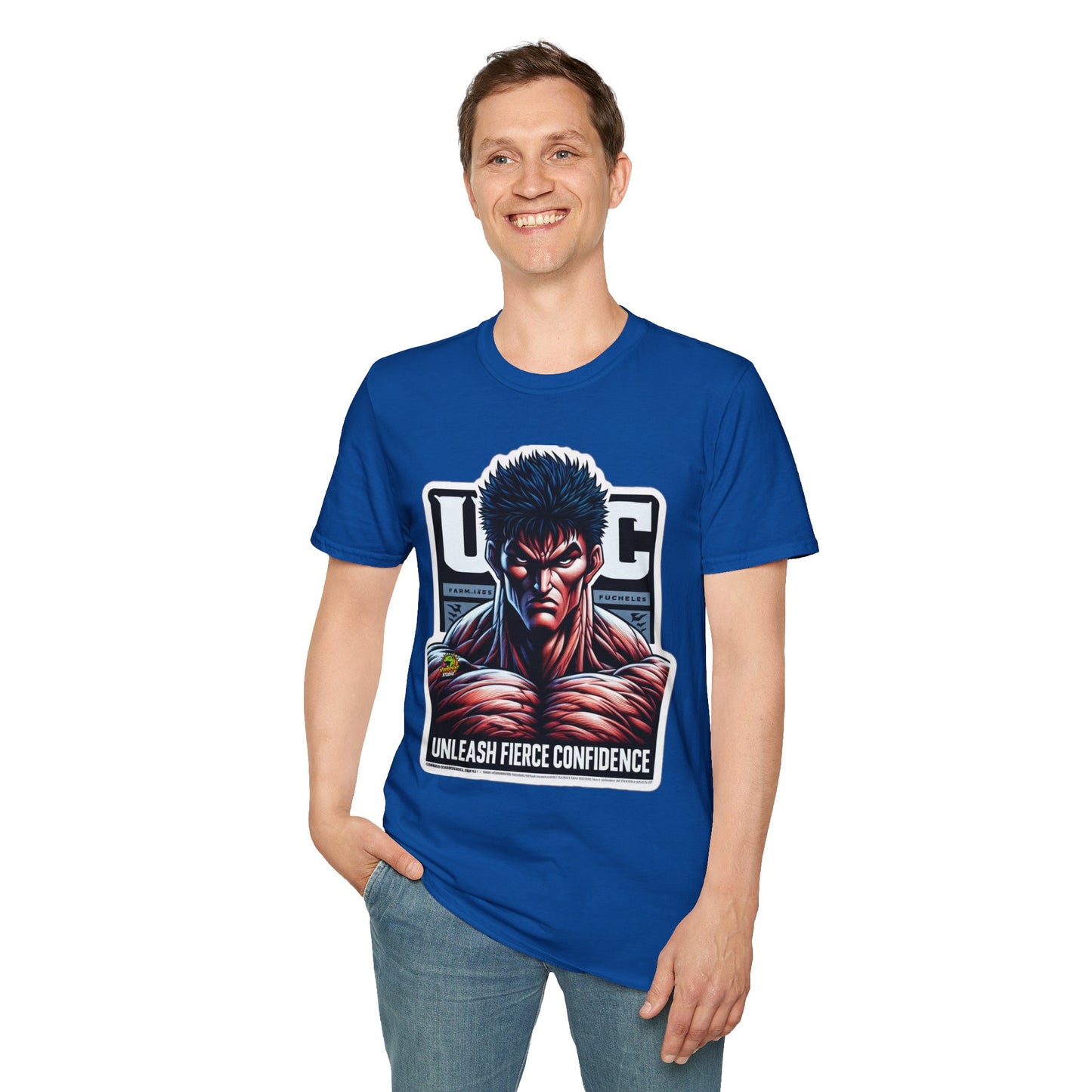 Fierce - UFC T Shirt | Unleash Fierce Confidence | UFC Tee with Baki Anime Strength - premium material. limited stock. Order yours now and stand out with this exclusive piece!