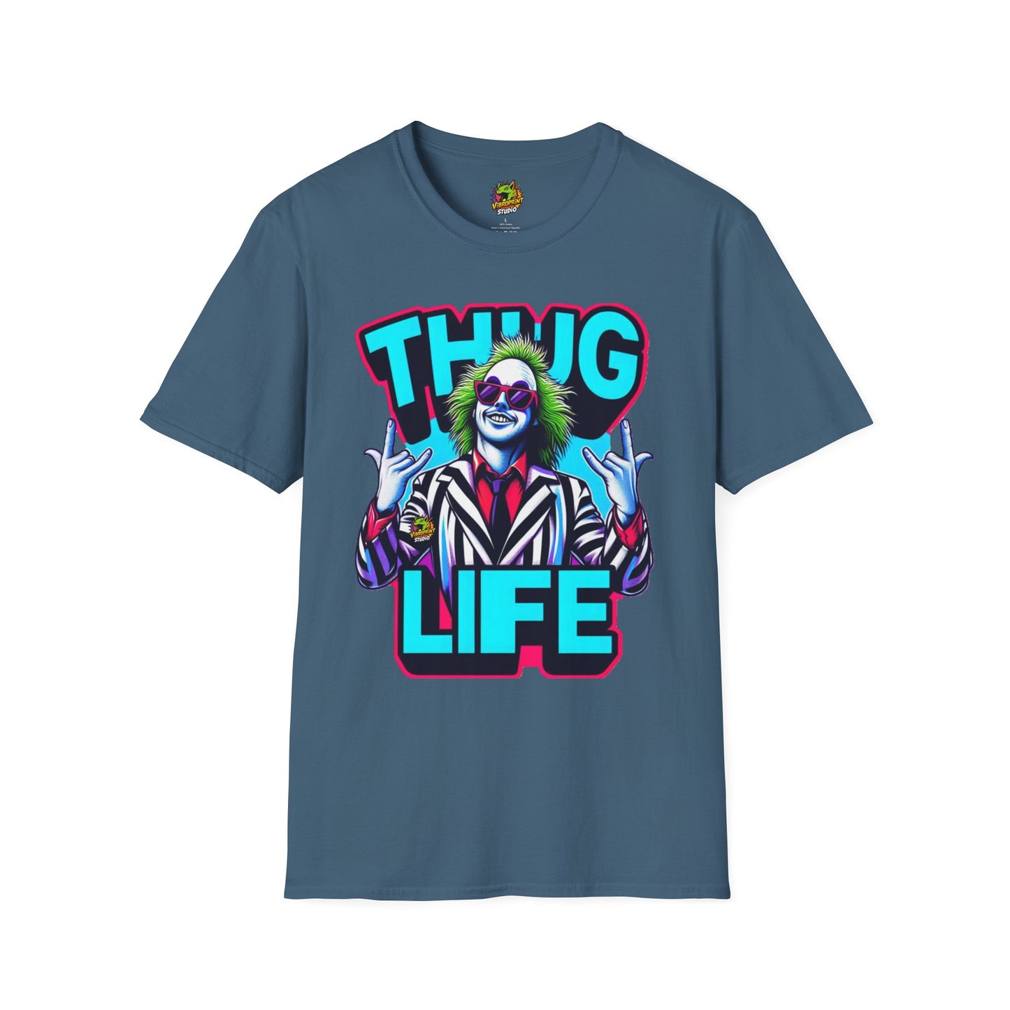 Halloween - Beetlejuice Shirt | Thug Life Halloween Graphic Tee | Spooky Beetlejuice T-Shirt - premium material. limited stock. Order yours now and stand out with this exclusive piece!