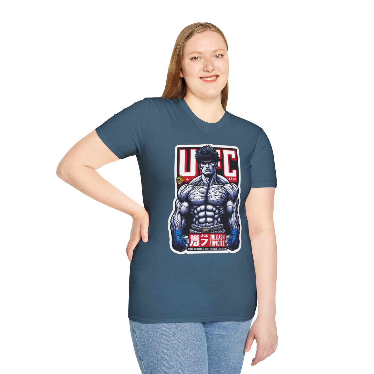 UFC T Shirt | Unleash Fierce Confidence | Motivational UFC Tee with Baki Anime Strength