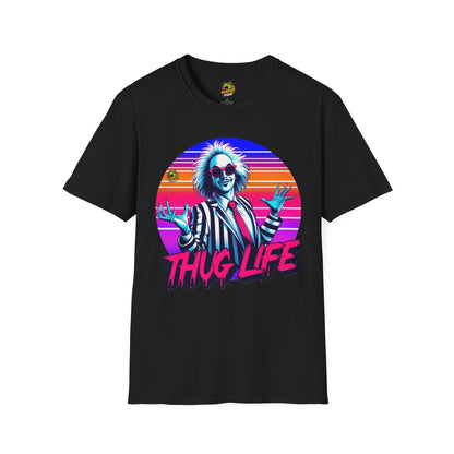 Beetlejuice Shirt | Thug Life Halloween Tee | Classic Beetlejuice Graphic Shirt - High Quality Image