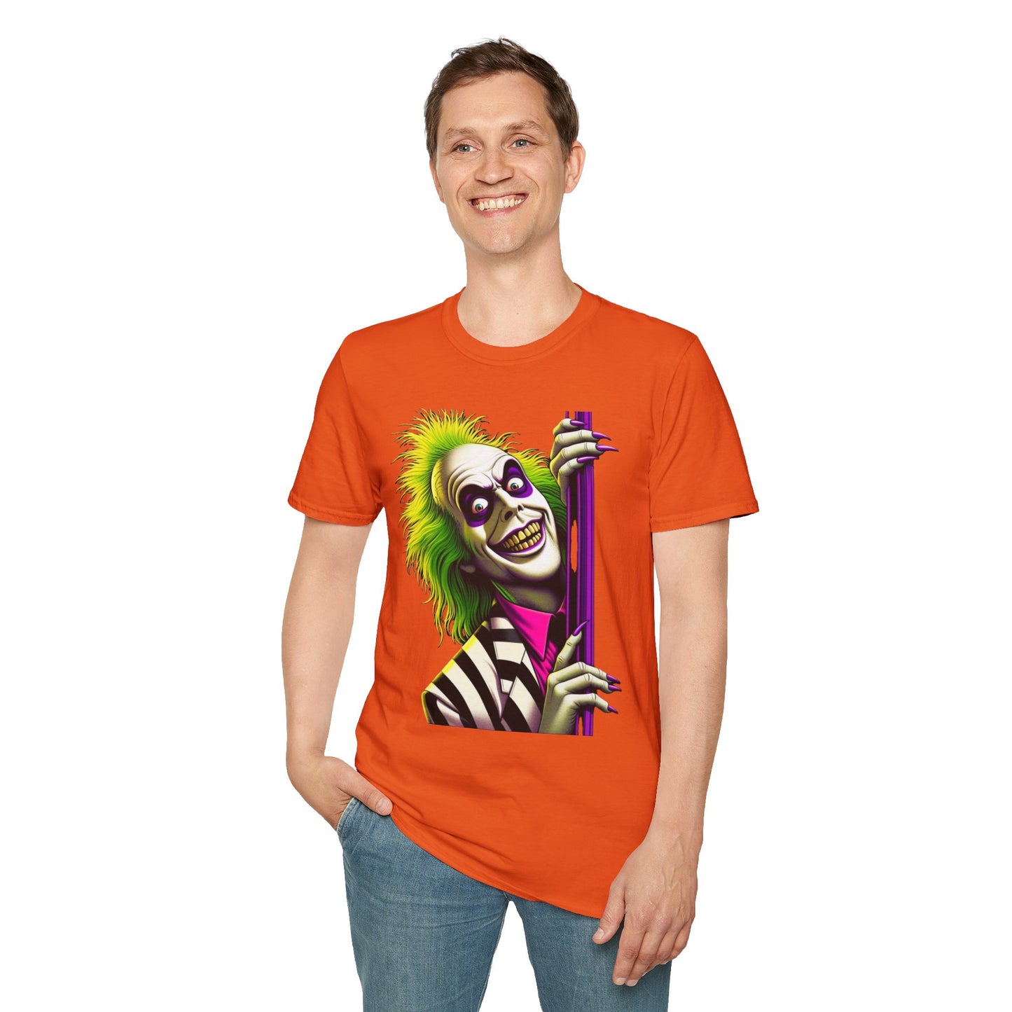 Image of Stylish Beetlejuice Shirt | Funny Beetlejuice Shirt | Halloween Horror Shirt | Beetlejuice Costume Tee | Graphic Tee