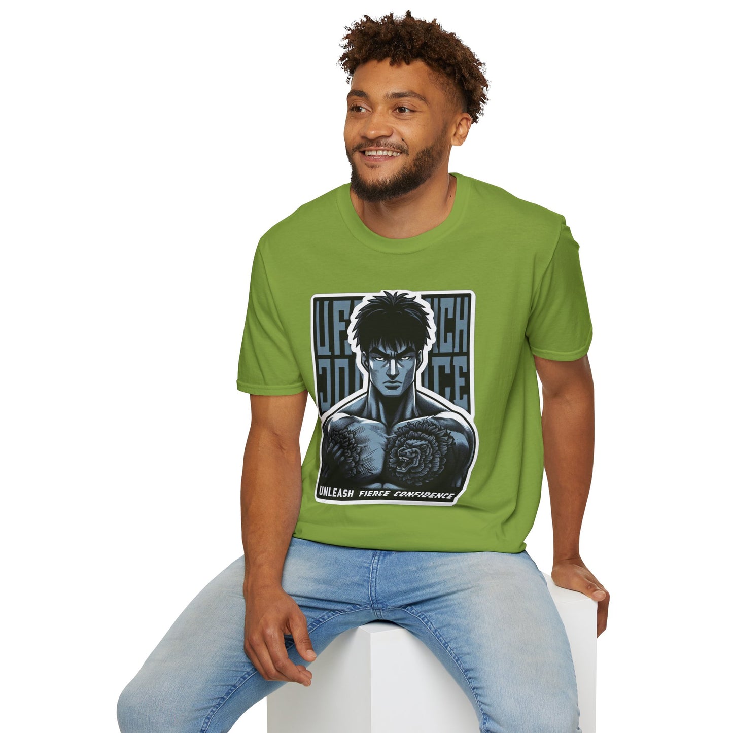 UFC T Shirt | Unleash Fierce Confidence | UFC Tee with Baki Anime T Shirt for motivation Inspiration