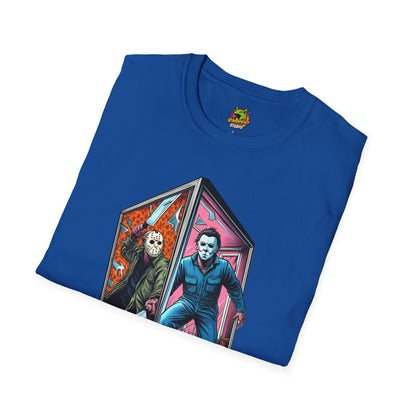 Vintage - Jason & Michael Myers Funny Halloween Shirt | Vintage Horror Tee - custom-made. limited stock. Order yours now and stand out with this exclusive piece!