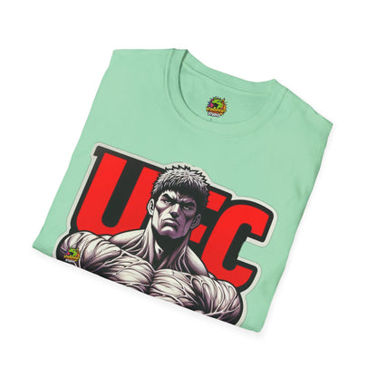 UFC T Shirt | Unleash Fierce Confidence | UFC Tee with Baki Anime Strength for Fitness Fans