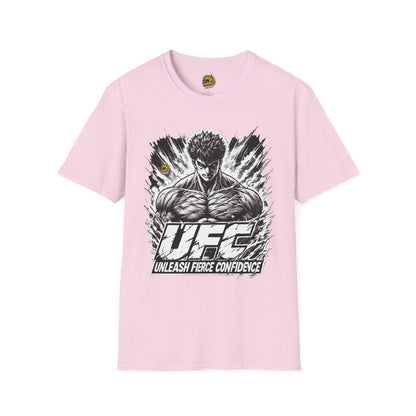 Unleash - UFC T Shirt | Unleash Fierce Confidence | UFC Tee with Baki Anime T Shirt Motivation - custom-made. limited stock. Order yours now and stand out with this exclusive piece!