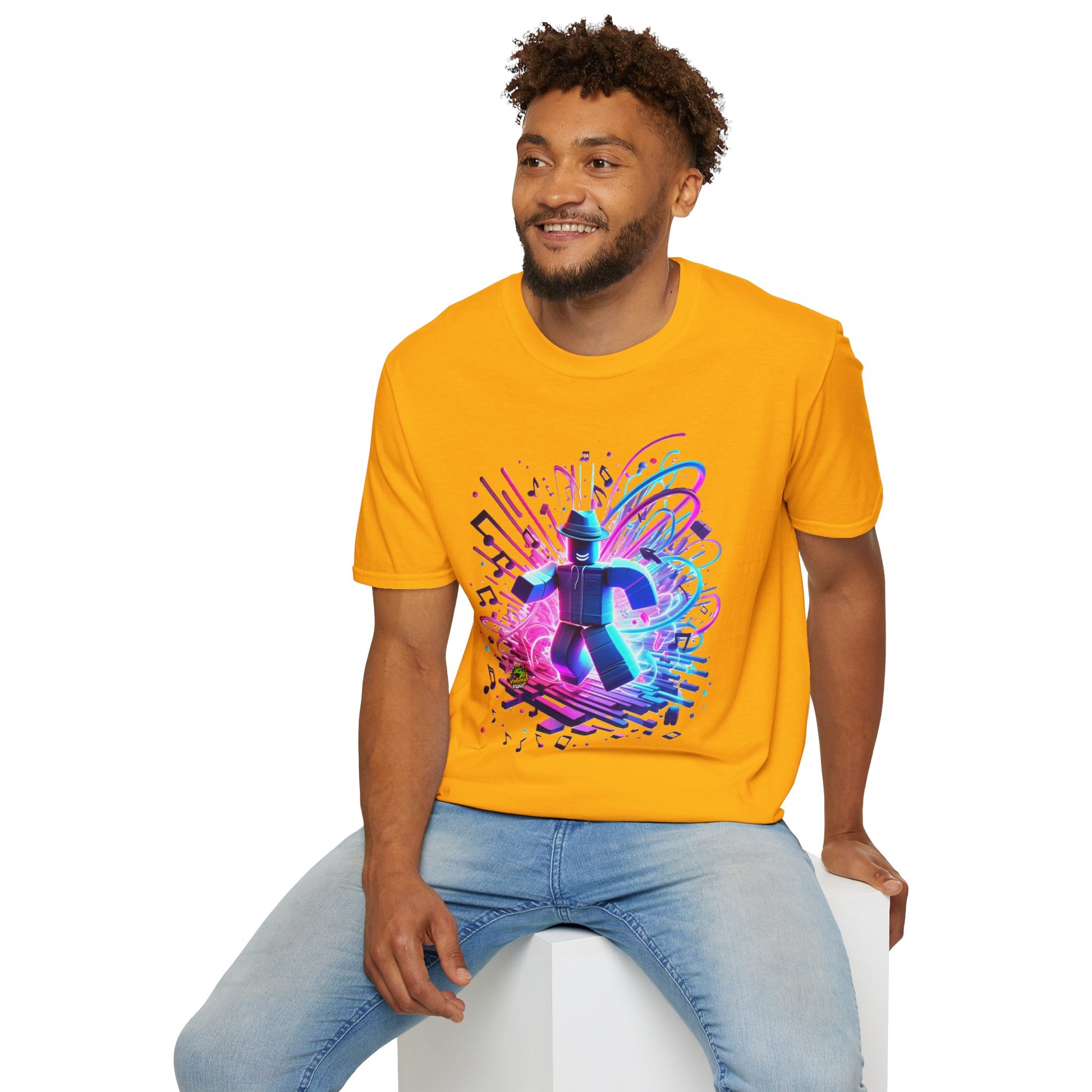 exclusive - Roblox T-Shirt - Neon Block Party - premium material. limited stock. Order yours now and stand out with this exclusive piece!