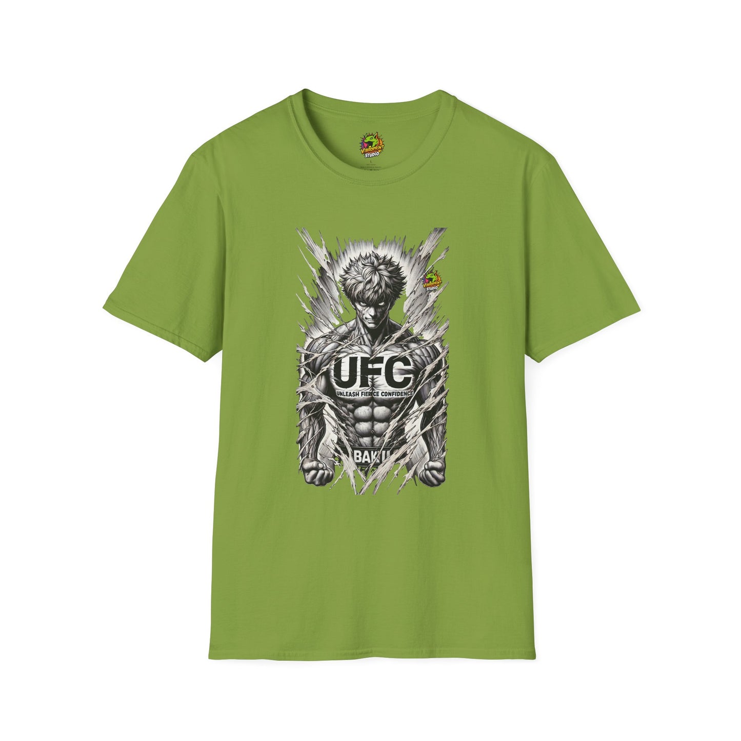 with - UFC T Shirt | Unleash Fierce Confidence | UFC Tee with Baki Anime T Shirt Inspiration - custom-made. limited stock. Order yours now and stand out with this exclusive piece!