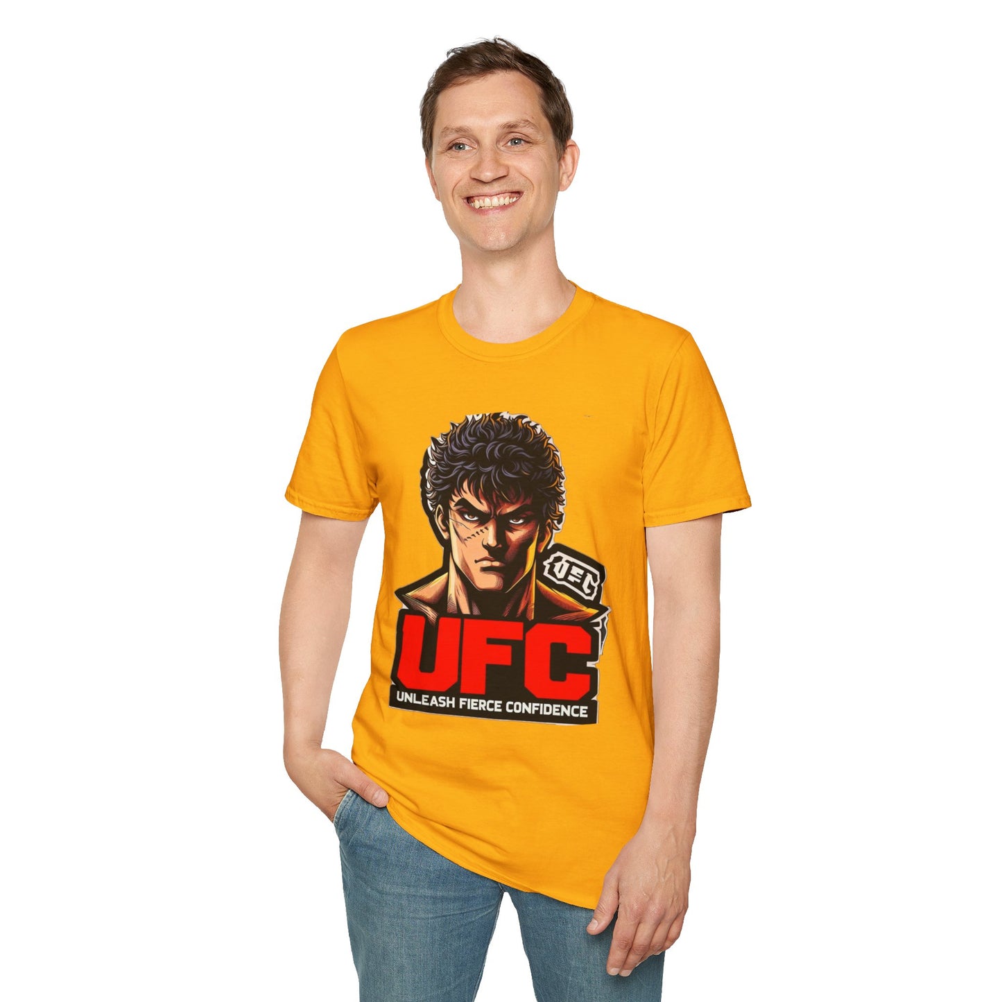 UFC T Shirt | Unleash Fierce Confidence | Motivational UFC Tee with Baki Anime Elements