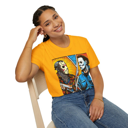 product - Jason & Michael Halloween Shirt | Funny Vintage Horror Tee - premium material. limited stock. Order yours now and stand out with this exclusive piece!