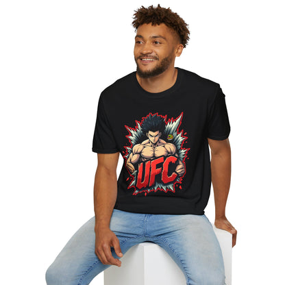 UFC - UFC T Shirt | Unleash Fierce Confidence | UFC Tee with Baki Anime Inspiration for Gym - premium material. limited stock. Order yours now and stand out with this exclusive piece!