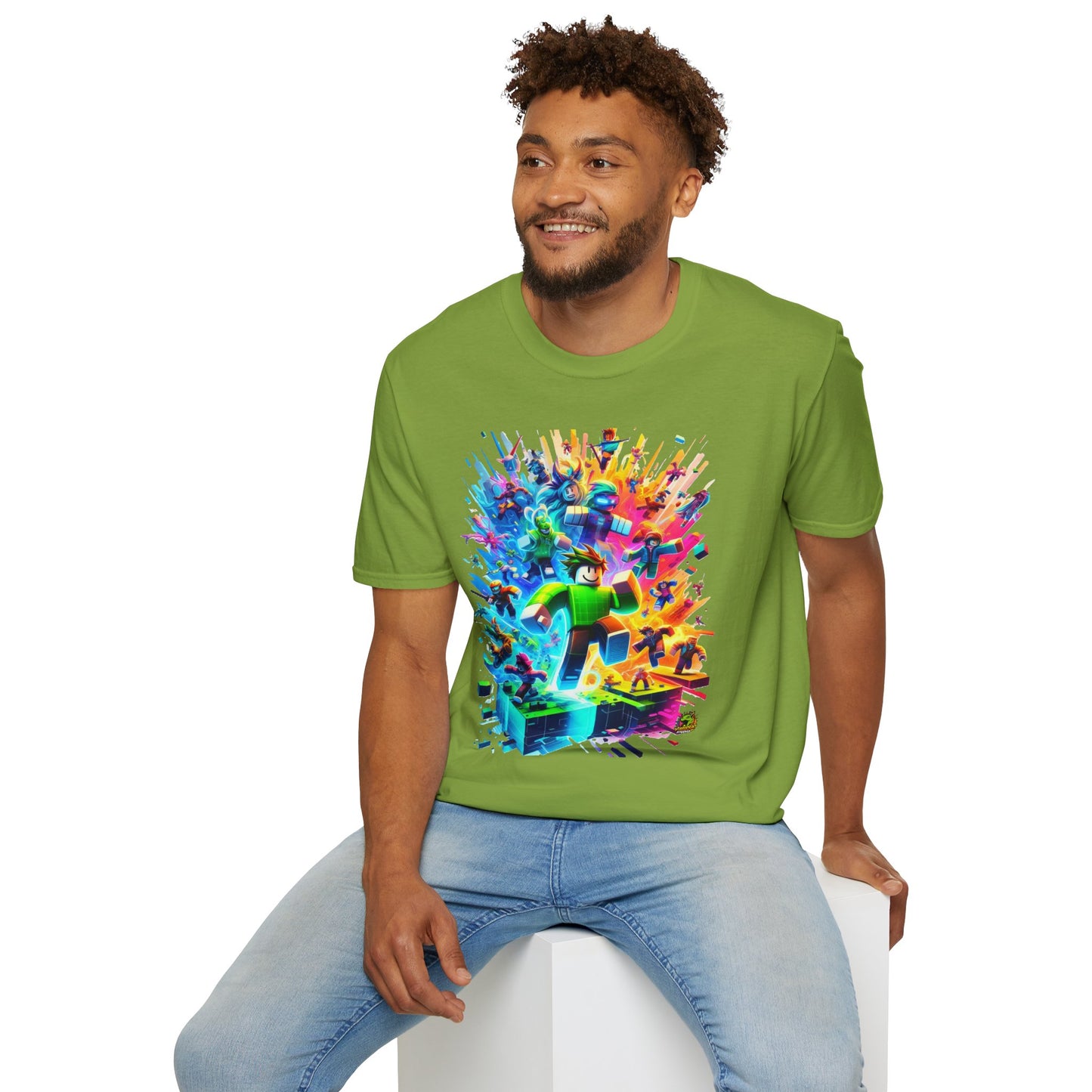 product - Cool Roblox Gamer Tee for Boys & Girls | Roblox Adventure Shirt | Roblox Graphic T-Shirt | Fun Gift for Roblox Lovers - custom-made. perfect gift idea. Order yours now and stand out with this exclusive piece!