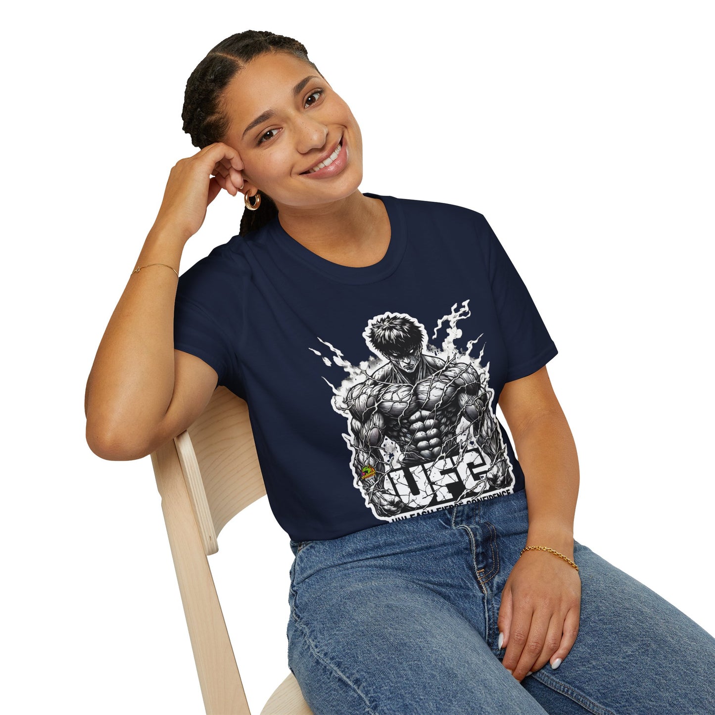 UFC T Shirt | Unleash Fierce Confidence | UFC Tee with Baki Anime Inspiration for Athletes