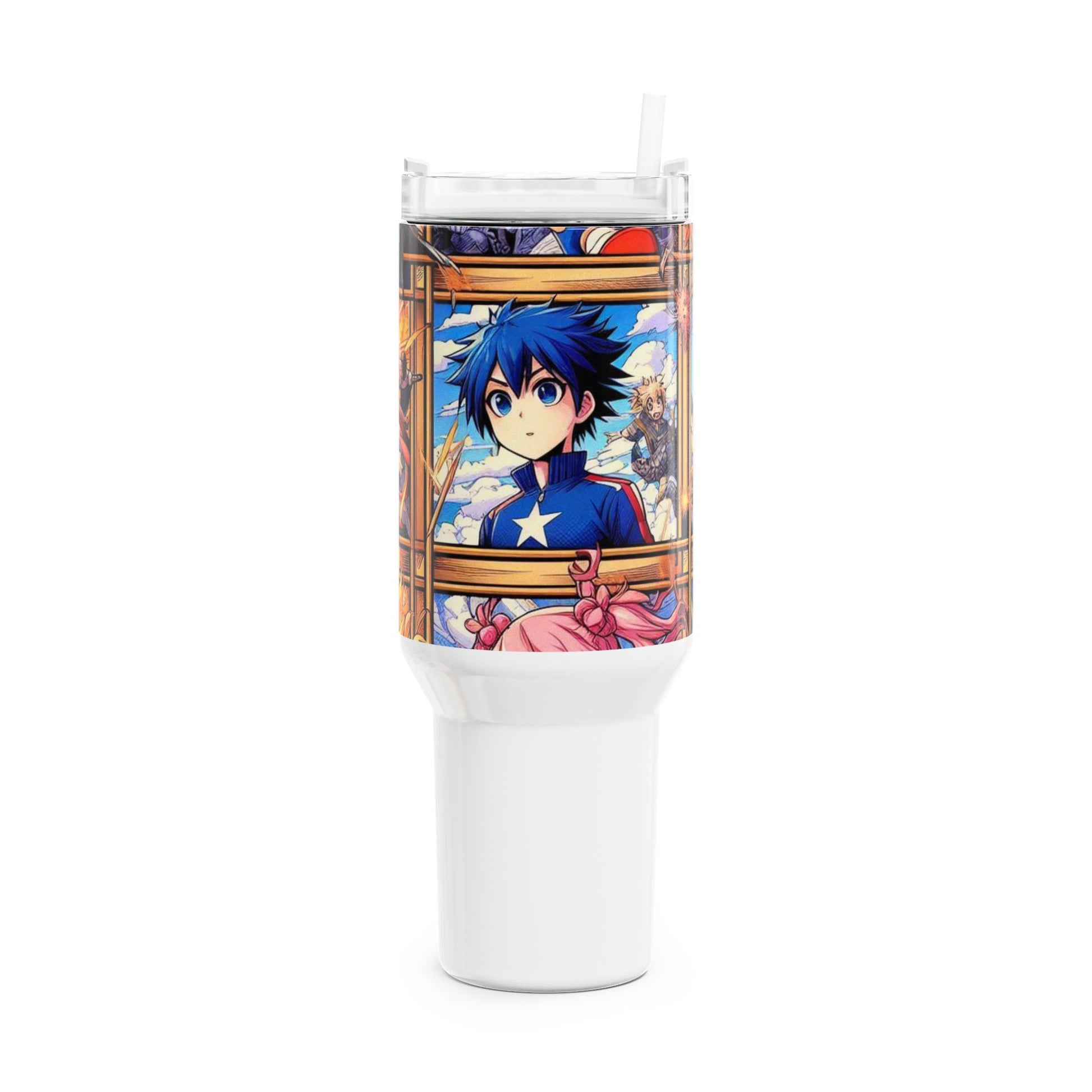 Stanley cup | Colorful Anime and Comics Tumbler | Geek Drinkware for Gamers - High Quality Image