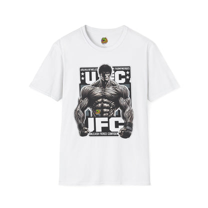 Unleash - UFC T Shirt | Unleash Fierce Confidence | UFC Tee with Baki Anime Strength for Fitness Enthusiasts - premium material. limited stock. Order yours now and stand out with this exclusive piece!