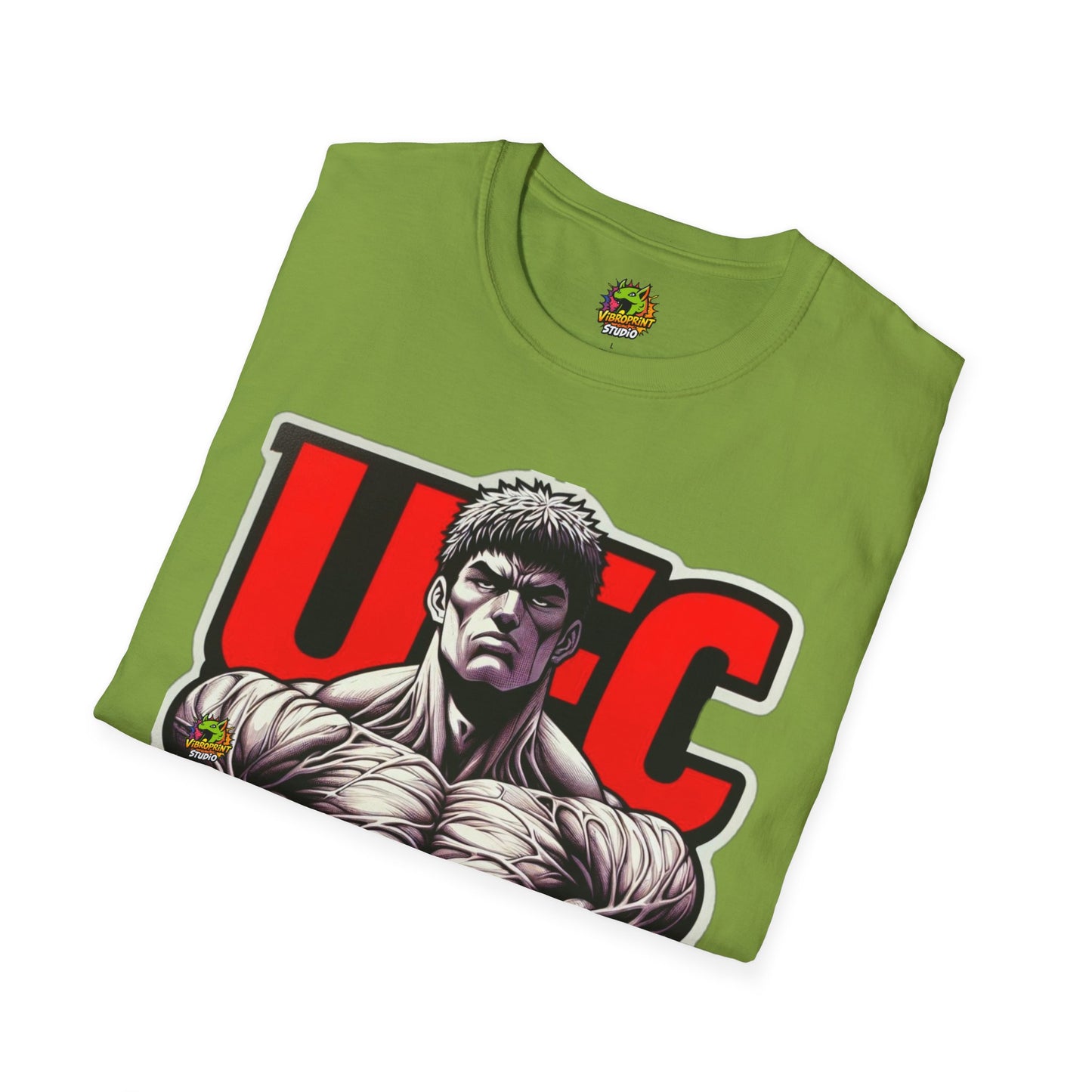 UFC T Shirt | Unleash Fierce Confidence | UFC Tee with Baki Anime Strength for Fitness Fans