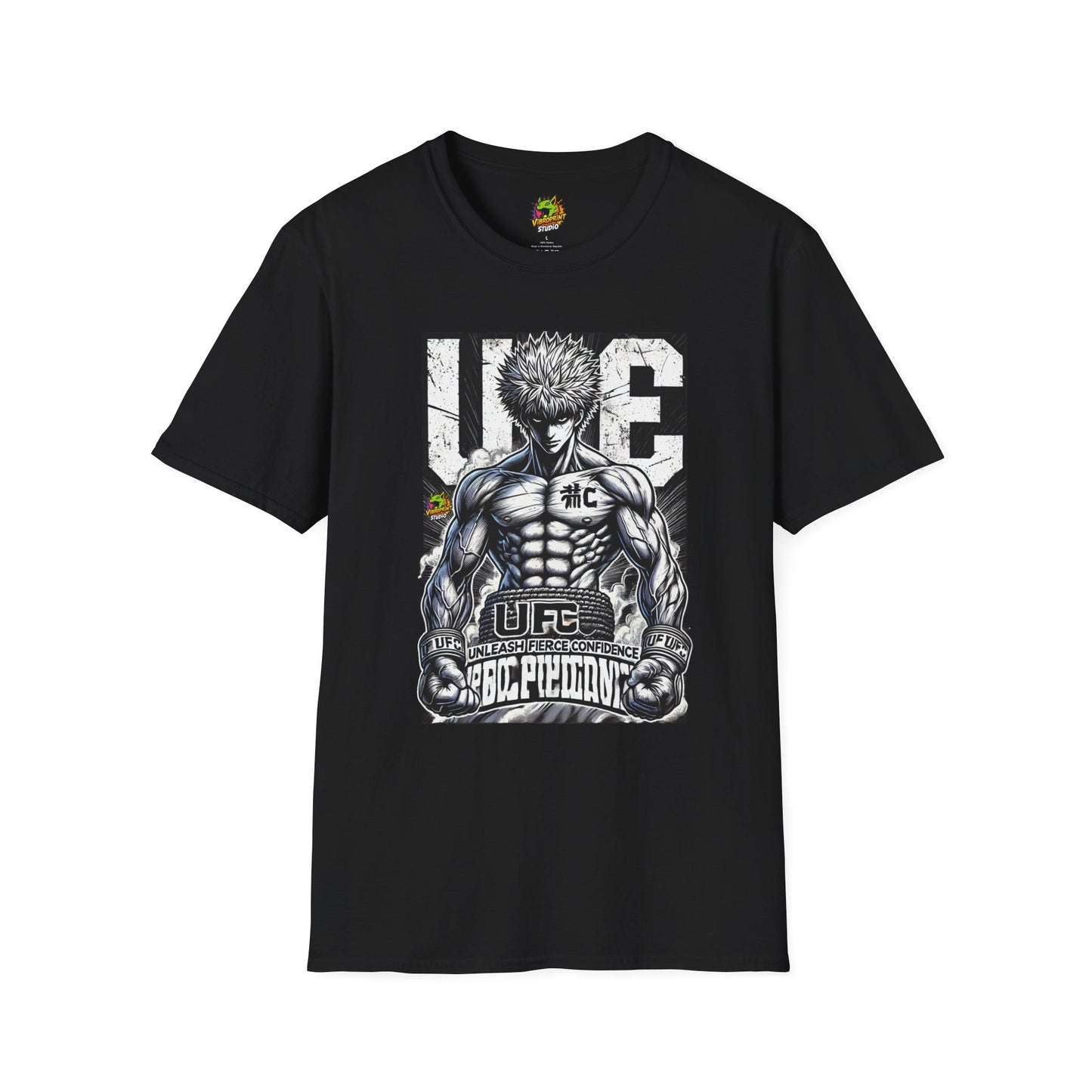 UFC T Shirt | Unleash Fierce Confidence | Motivational UFC Tee with Baki Anime T-Shirt design - High Quality Image