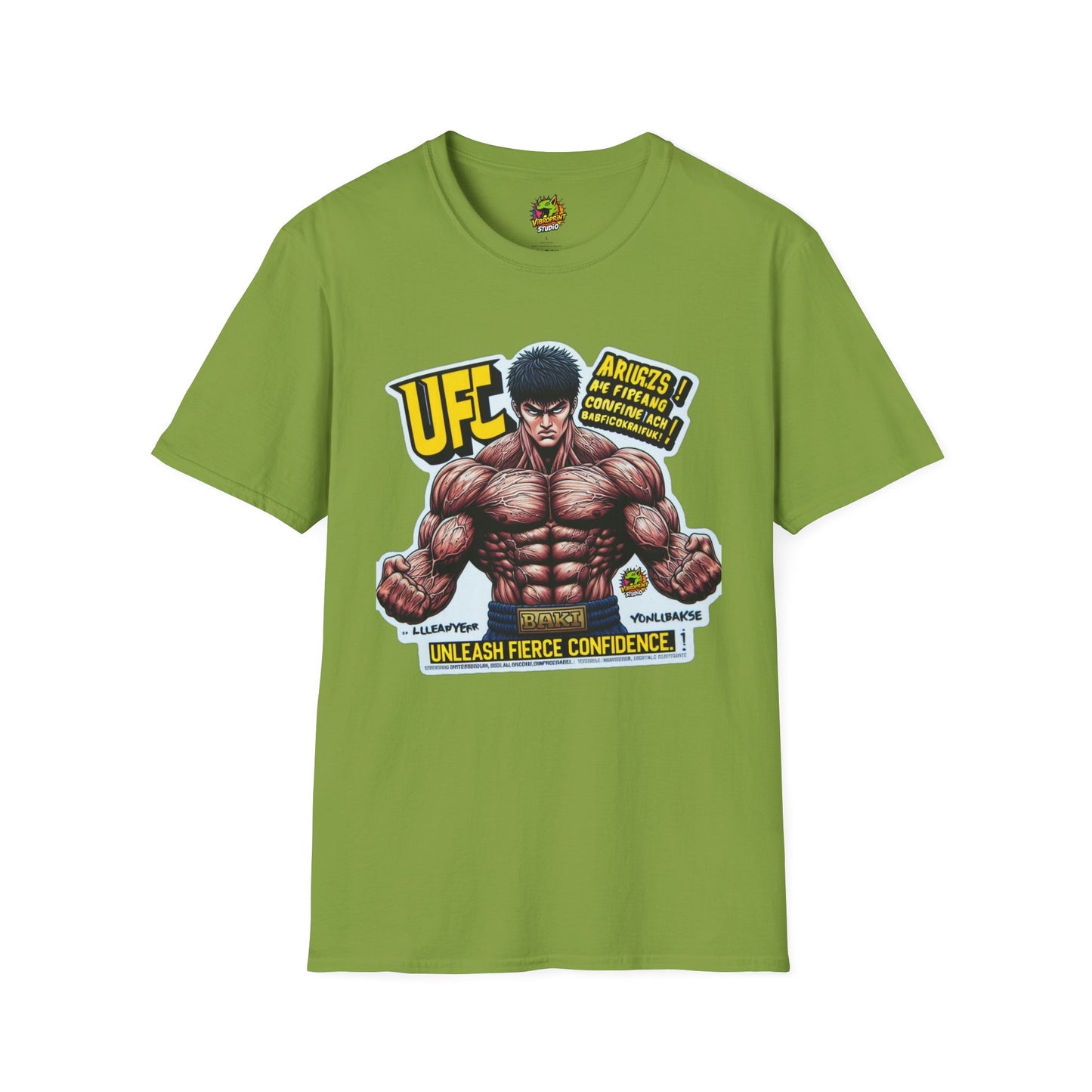 with - UFC T Shirt | Unleash Fierce Confidence | Motivational UFC Tee with Baki Anime Elements - premium material. limited stock. Order yours now and stand out with this exclusive piece!