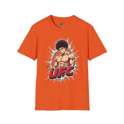 | - UFC T Shirt | Unleash Fierce Confidence | Motivational UFC Tee with Baki Anime Elements - custom-made. limited stock. Order yours now and stand out with this exclusive piece!