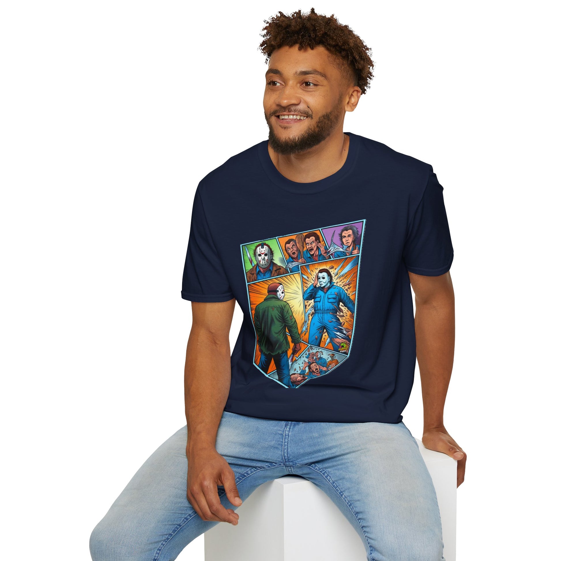 product - Michael Myers Vintage Shirt | Jason & Michael Funny Horror Tee - custom-made. limited stock. Order yours now and stand out with this exclusive piece!