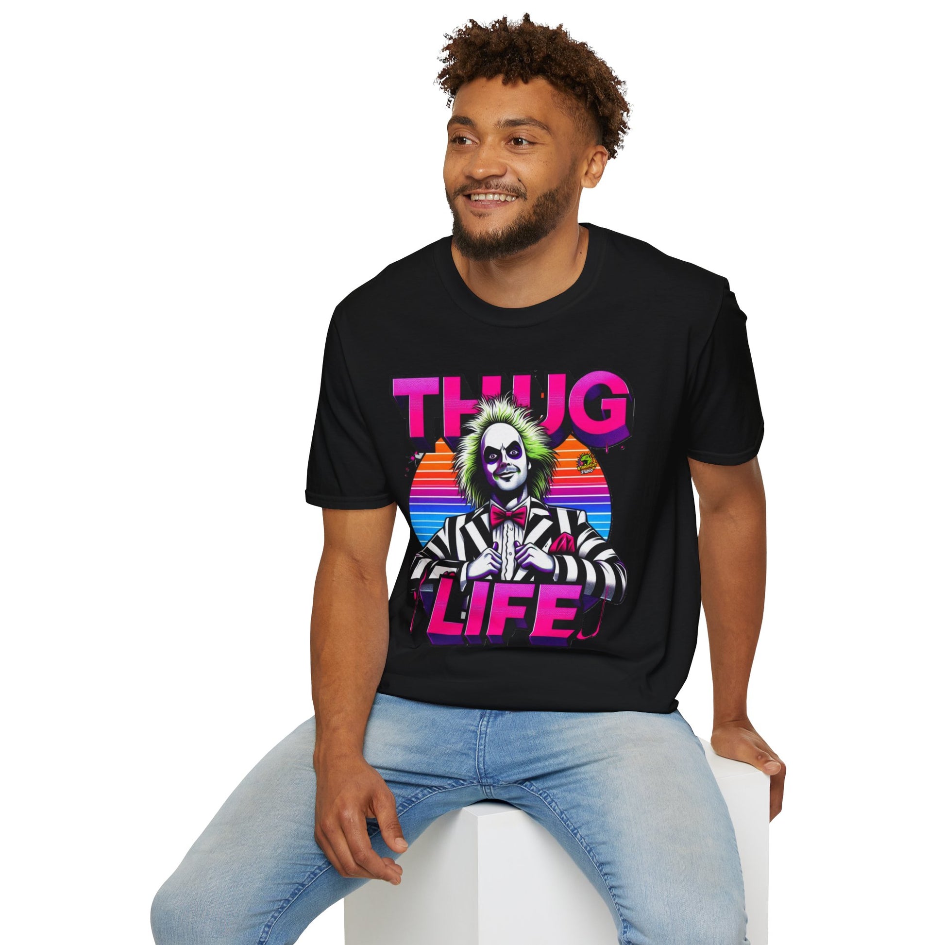 exclusive - Beetlejuice Shirt | Thug Life Inspired T-Shirt | Halloween Horror Graphic Tee | Funny Beetlejuice Shirt - premium material. limited stock. Order yours now and stand out with this exclusive piece!