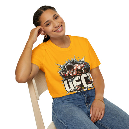 Michael Myers inspired design - UFC T Shirt | Unleash Fierce Confidence | UFC Tee Shirts for Gym & Anime Lovers - high-quality material. unique graphic tee featuring iconic horror characters. Order yours now and stand out with this exclusive piece!