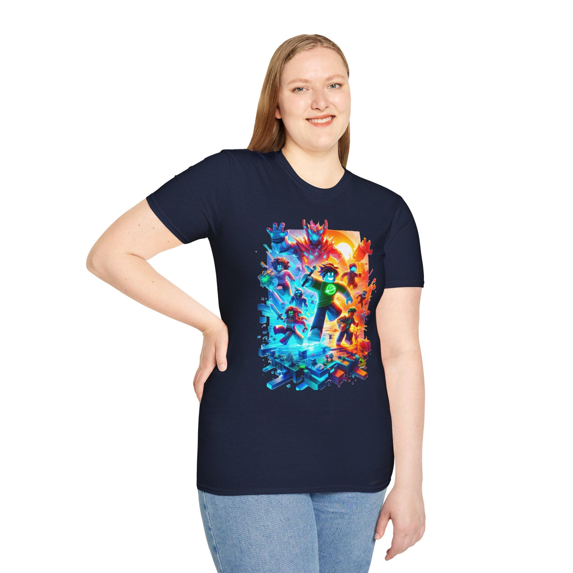 Roblox - Cool Roblox Kids T-Shirt | Roblox Gamer Tee for Boys & Girls | Roblox Graphic Clothing | Fun Gift for Roblox Fans - premium material. limited stock. Order yours now and stand out with this exclusive piece!