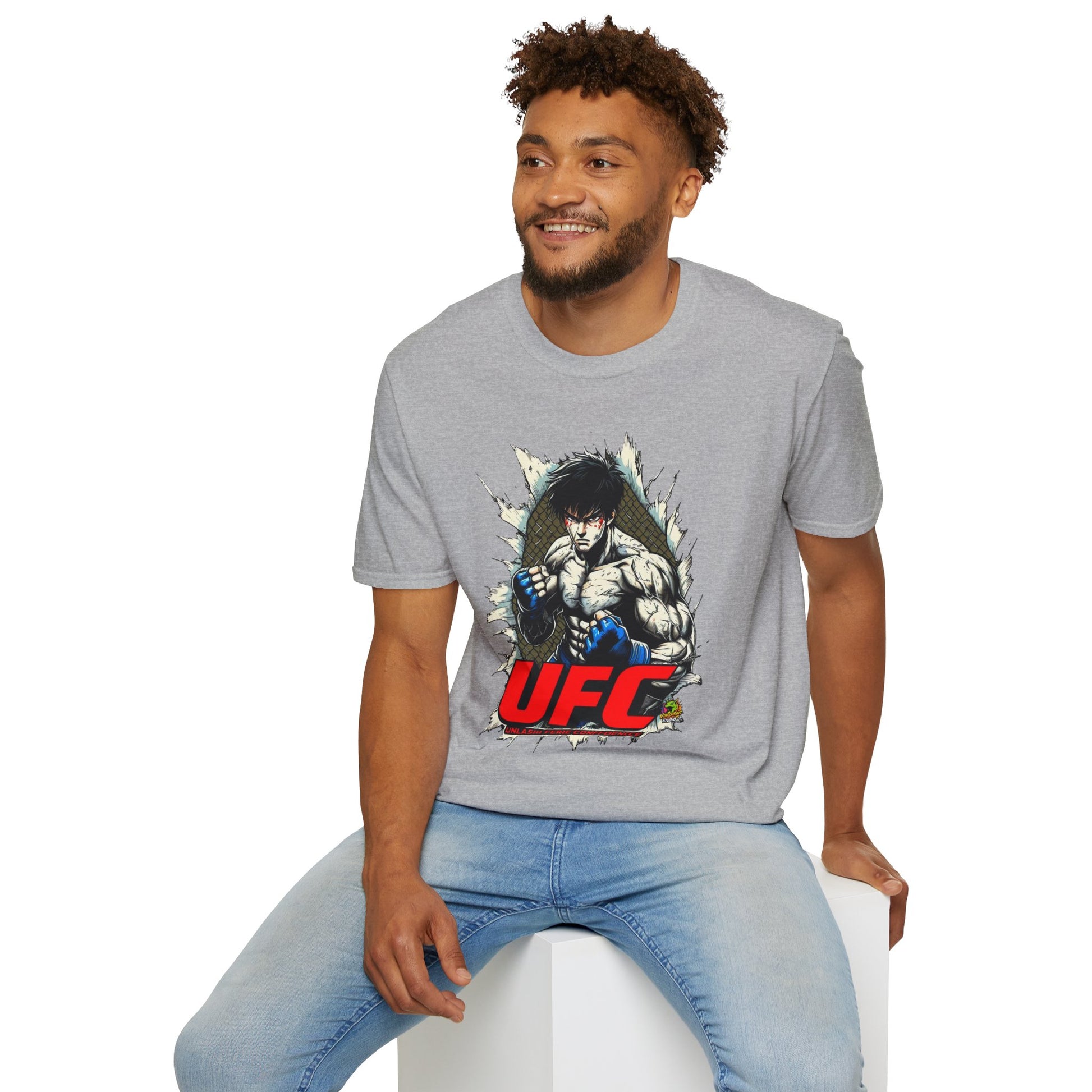 horror-themed apparel - UFC T Shirt | Unleash Fierce Confidence | UFC Tee for Anime & Sport Lovers - limited edition. limited edition vintage horror design. Order yours now and stand out with this exclusive piece!