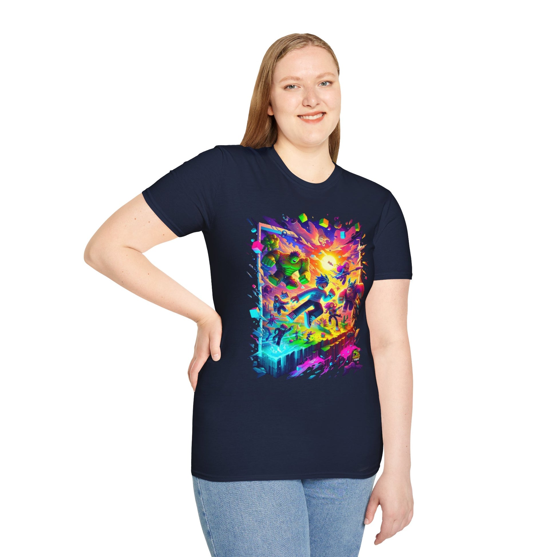 Boys - Unique Roblox T-Shirt for Boys & Girls | Roblox Gamer Shirt | Roblox Clothing for Kids | Roblox Avatar Graphic Tee - premium material. perfect gift idea. Order yours now and stand out with this exclusive piece!