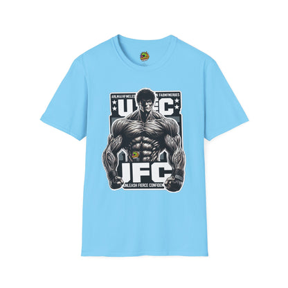 UFC - UFC T Shirt | Unleash Fierce Confidence | UFC Tee with Baki Anime Strength for Fitness Enthusiasts - premium material. perfect gift idea. Order yours now and stand out with this exclusive piece!