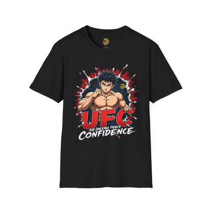 UFC T Shirt | Unleash Fierce Confidence | UFC Tee Inspired by Baki Anime for Fitness Enthusiasts - High Quality Image