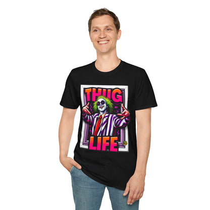 Tee - Beetlejuice Shirt | Spooky Thug Life Tee | Beetlejuice Graphic T-Shirt for Halloween - premium material. perfect gift idea. Order yours now and stand out with this exclusive piece!