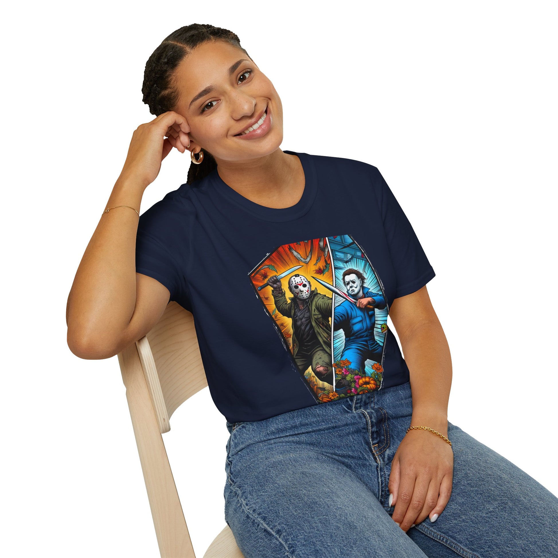 product - Michael Myers Vintage Shirt | Jason Voorhees Funny Halloween Tee - premium material. perfect gift idea. Order yours now and stand out with this exclusive piece!