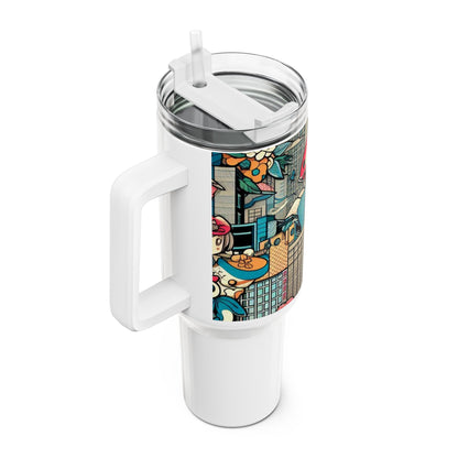 | - Stanley Tumbler | Comics Themed Drinkware for Gamers | Anime Geek Tumbler - premium material. limited stock. Order yours now and stand out with this exclusive piece!