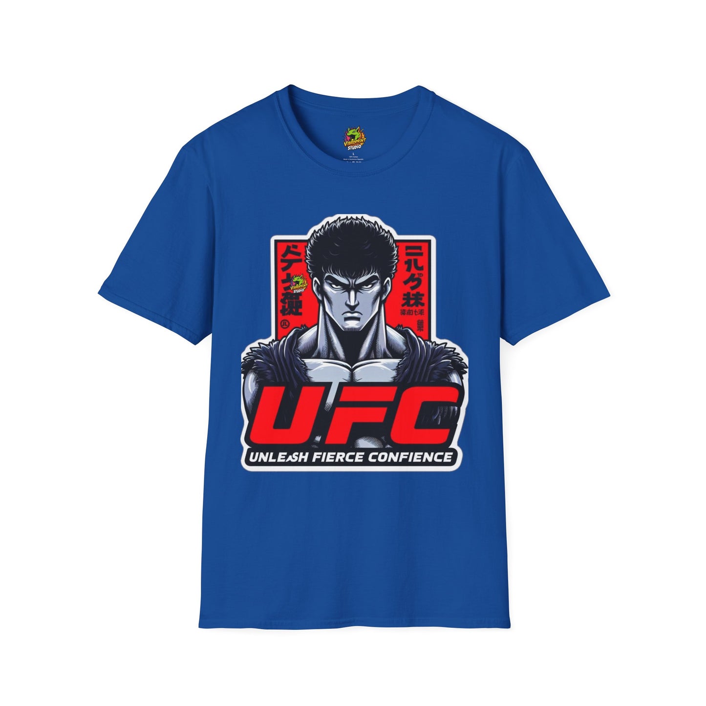 Fierce - UFC T Shirt | Unleash Fierce Confidence | UFC Tee with Baki Anime Style - custom-made. limited stock. Order yours now and stand out with this exclusive piece!