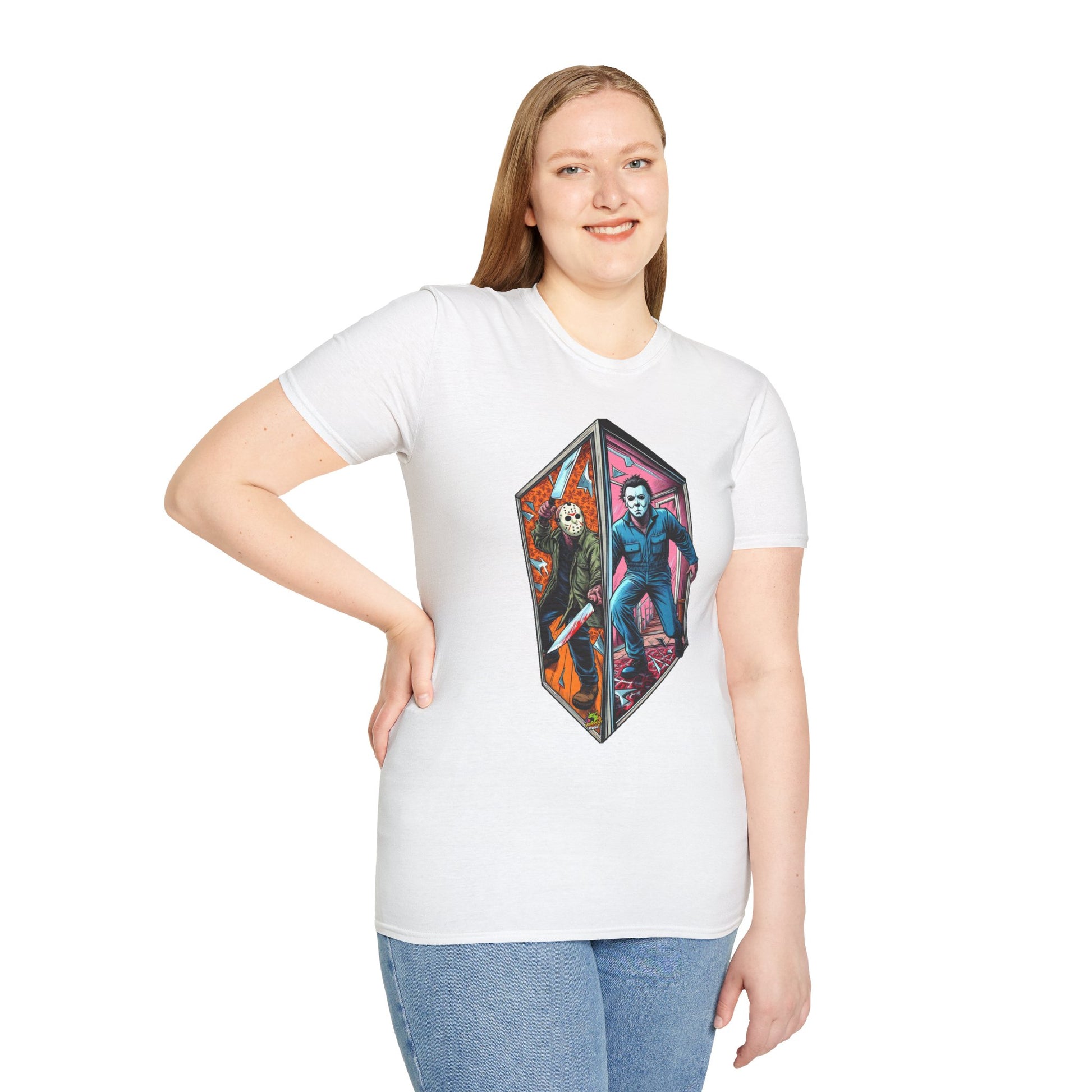 Funny - Jason & Michael Myers Funny Halloween Shirt | Vintage Horror Tee - premium material. perfect gift idea. Order yours now and stand out with this exclusive piece!