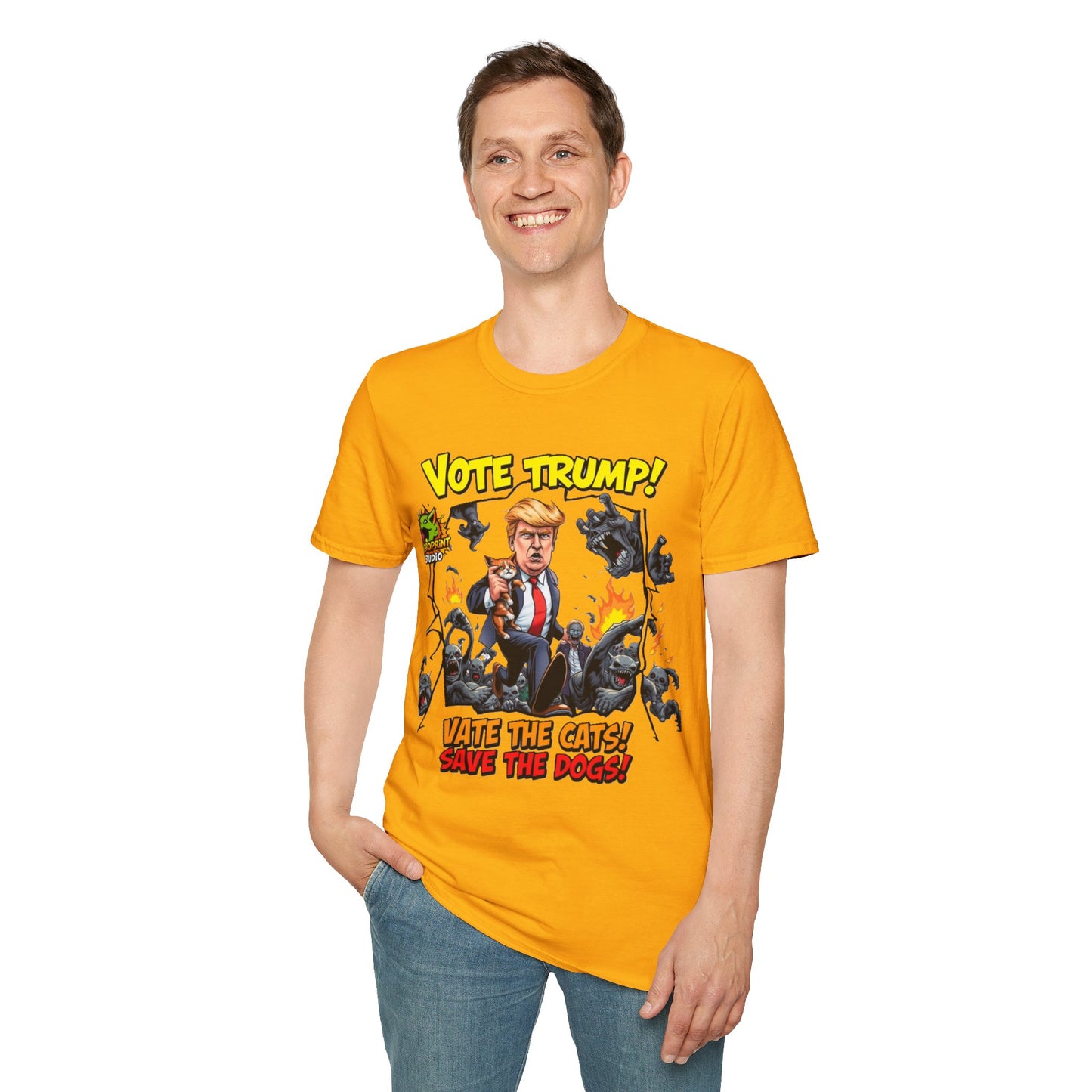 They're Eating the Dogs Tee | Satire Trump Election T-Shirt | Funny Political Graphic Te