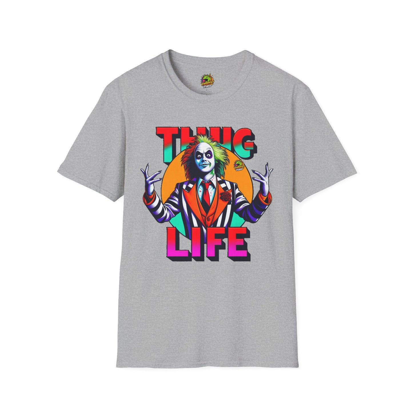 Thug - Beetlejuice Shirt | Thug Life Halloween T-Shirt | Creepy Beetlejuice Graphic Tee - custom-made. perfect gift idea. Order yours now and stand out with this exclusive piece!