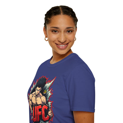 UFC T Shirt | Unleash Fierce Confidence | UFC Tee with Baki Anime Inspiration for Gym